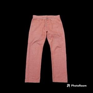 Levi's 501 Slim Fit Selvedge Jeans White Oak Cone Denim Men's Size W34 L32